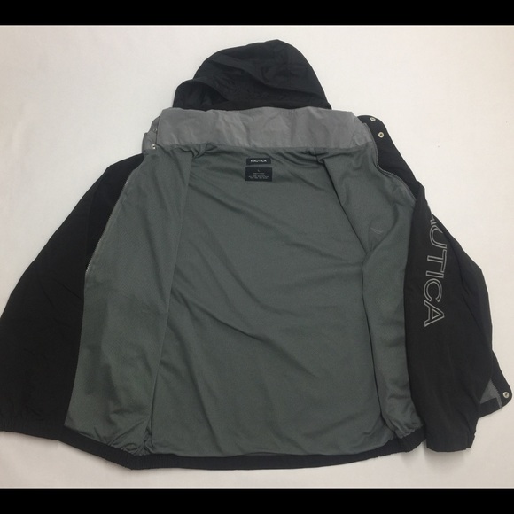 Sold❌ NAUTICA JACKET WINDBREAKER SPELL OUT L - Picture 6 of 8